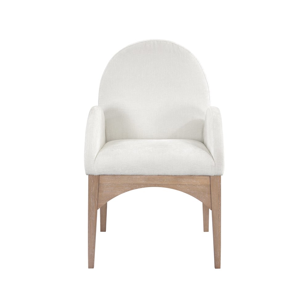 Waldorf Cream Chenille Fabric Dining Chair. Picture 2