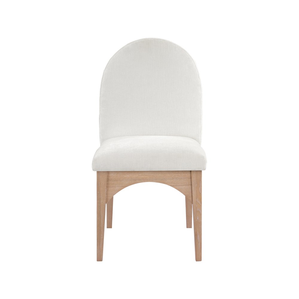 Waldorf Cream Chenille Fabric Dining Chair. Picture 2