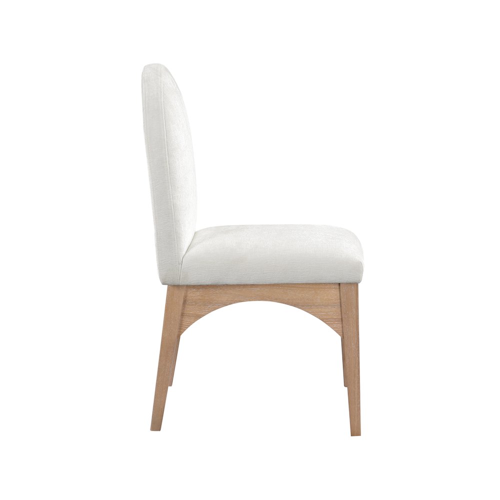 Waldorf Cream Chenille Fabric Dining Chair. Picture 3