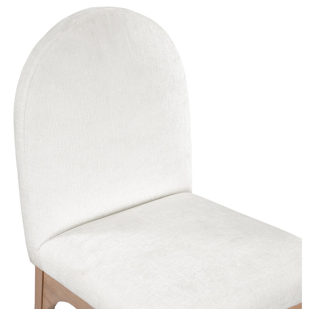 Waldorf Cream Chenille Fabric Dining Chair. Picture 4