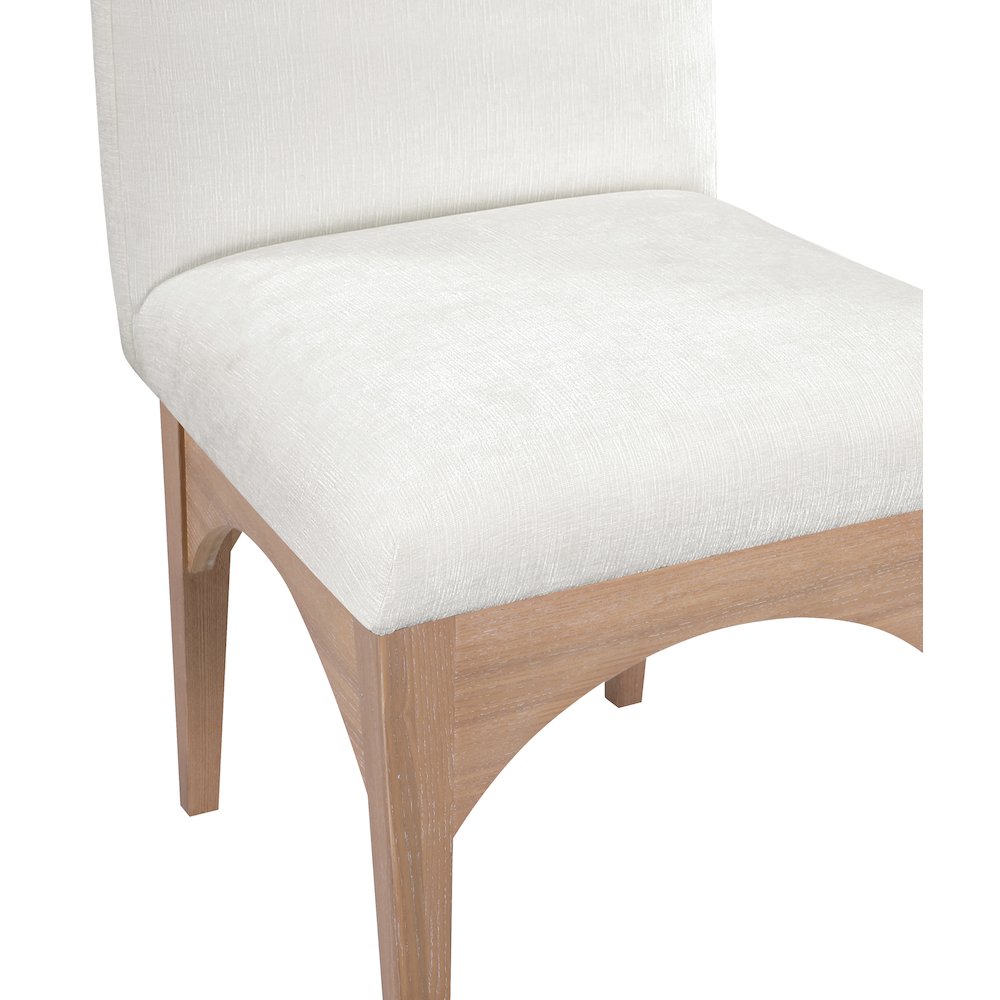 Waldorf Cream Chenille Fabric Dining Chair. Picture 5
