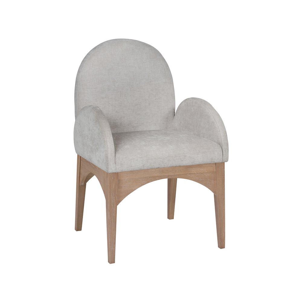 Waldorf Grey Chenille Fabric Dining Chair. Picture 1