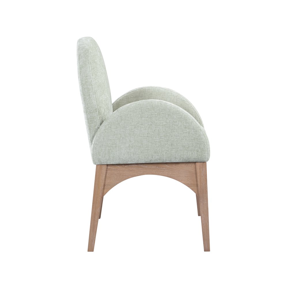 Waldorf Mint Chenille Fabric Dining Chair. Picture 4