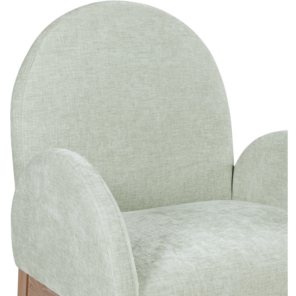 Waldorf Mint Chenille Fabric Dining Chair. Picture 5
