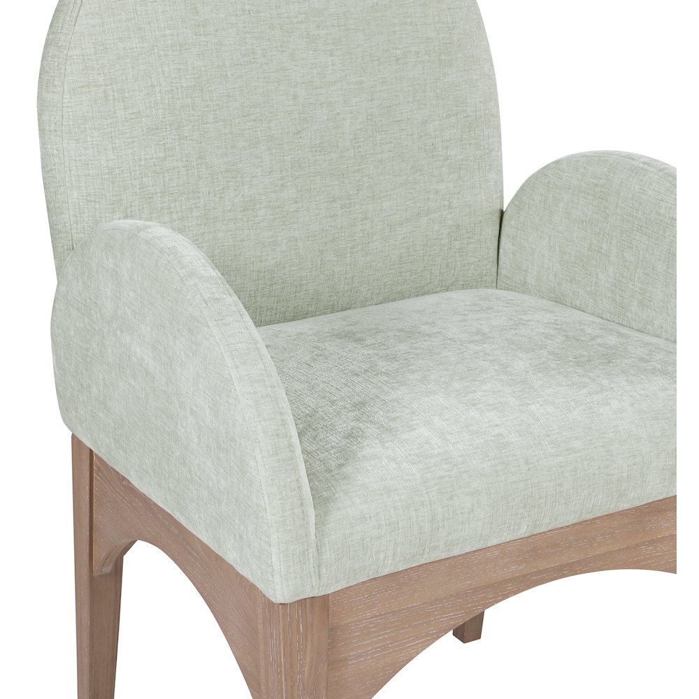 Waldorf Mint Chenille Fabric Dining Chair. Picture 6