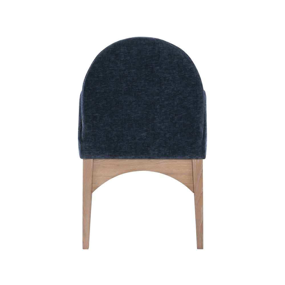 Waldorf Navy Chenille Fabric Dining Chair. Picture 3