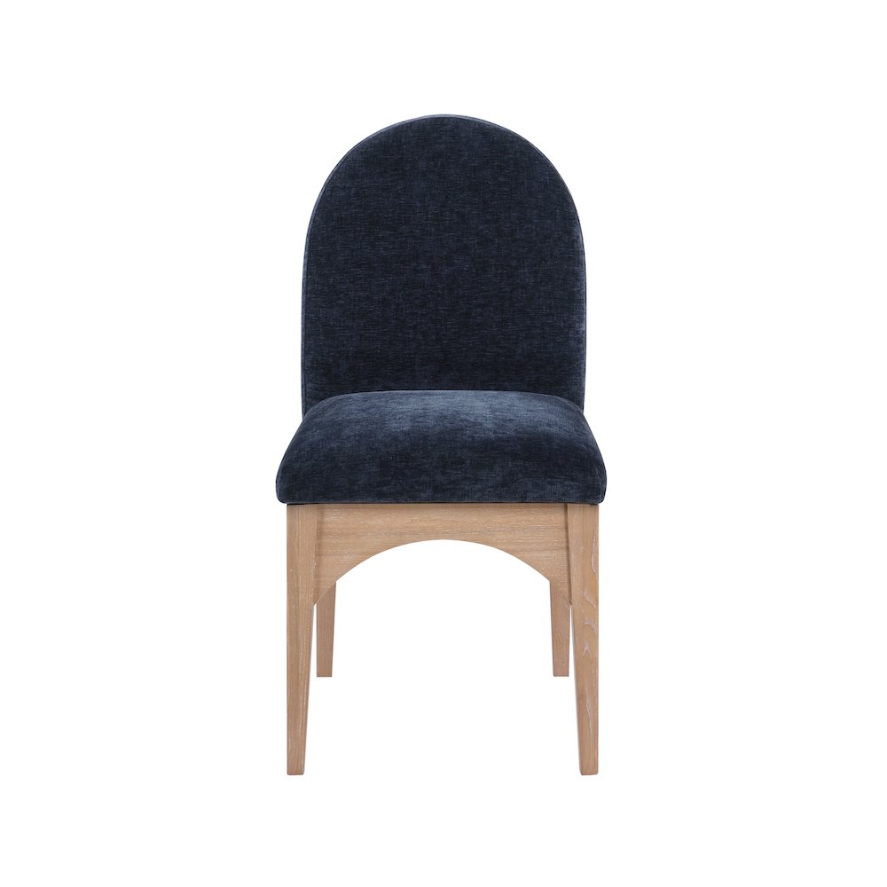 Waldorf Navy Chenille Fabric Dining Chair. Picture 2