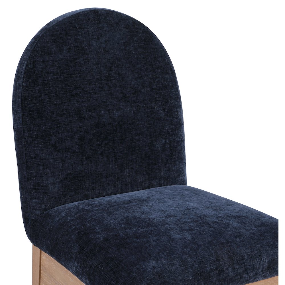 Waldorf Navy Chenille Fabric Dining Chair. Picture 5