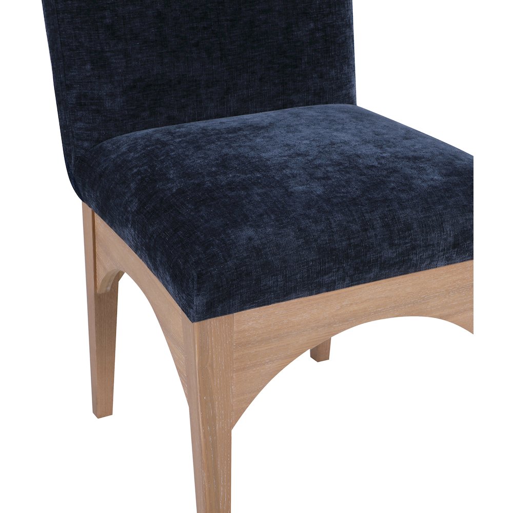 Waldorf Navy Chenille Fabric Dining Chair. Picture 6