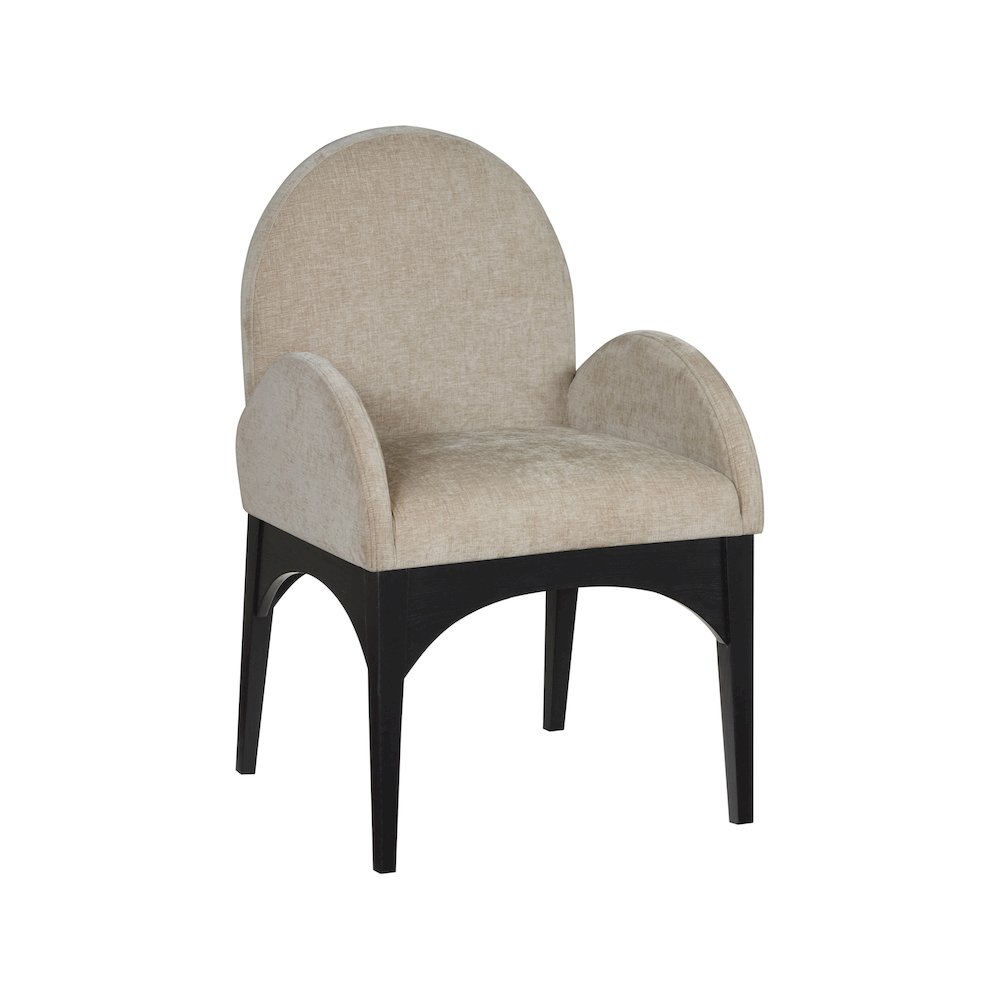 Waldorf Beige Chenille Fabric Dining Chair. Picture 1