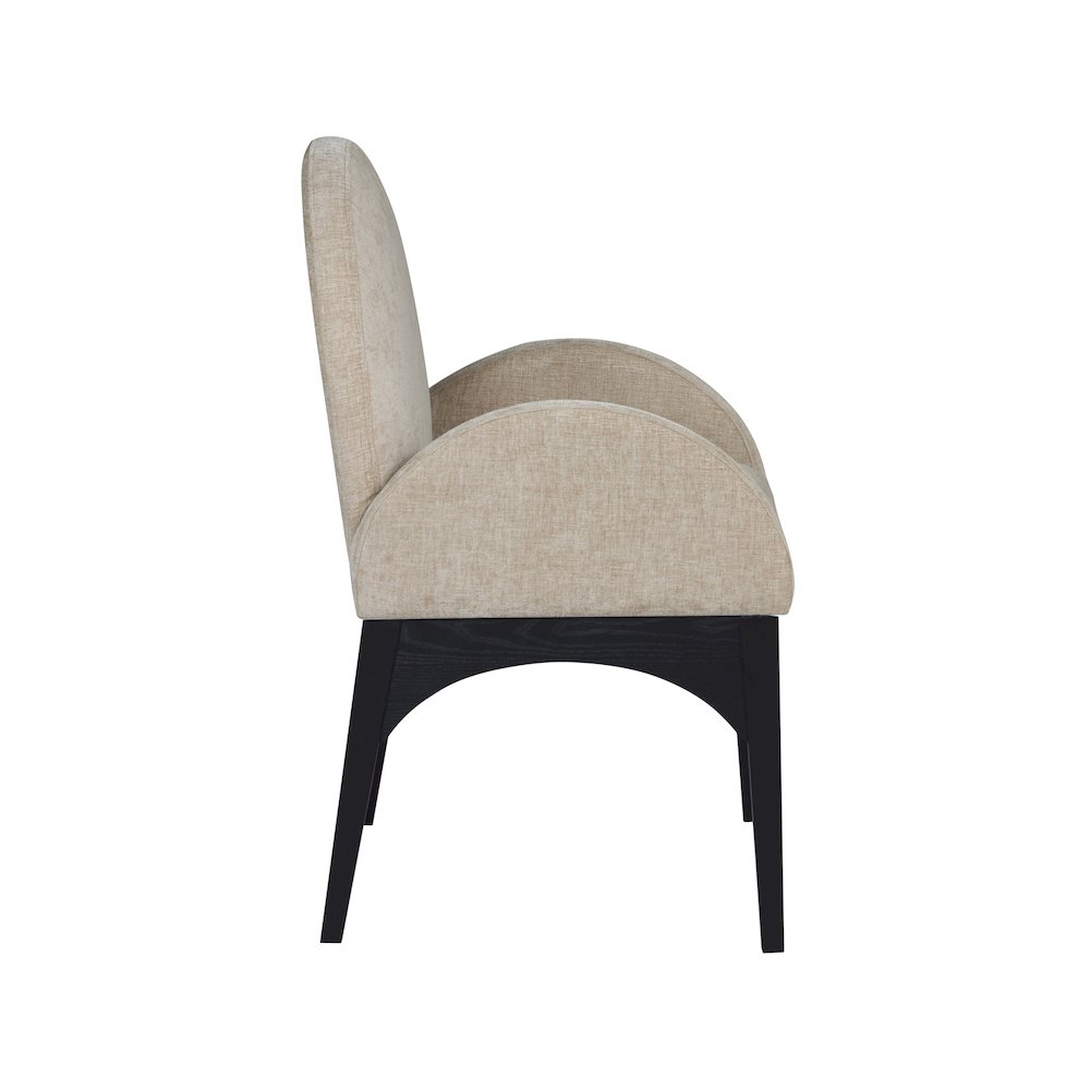 Waldorf Beige Chenille Fabric Dining Chair. Picture 4