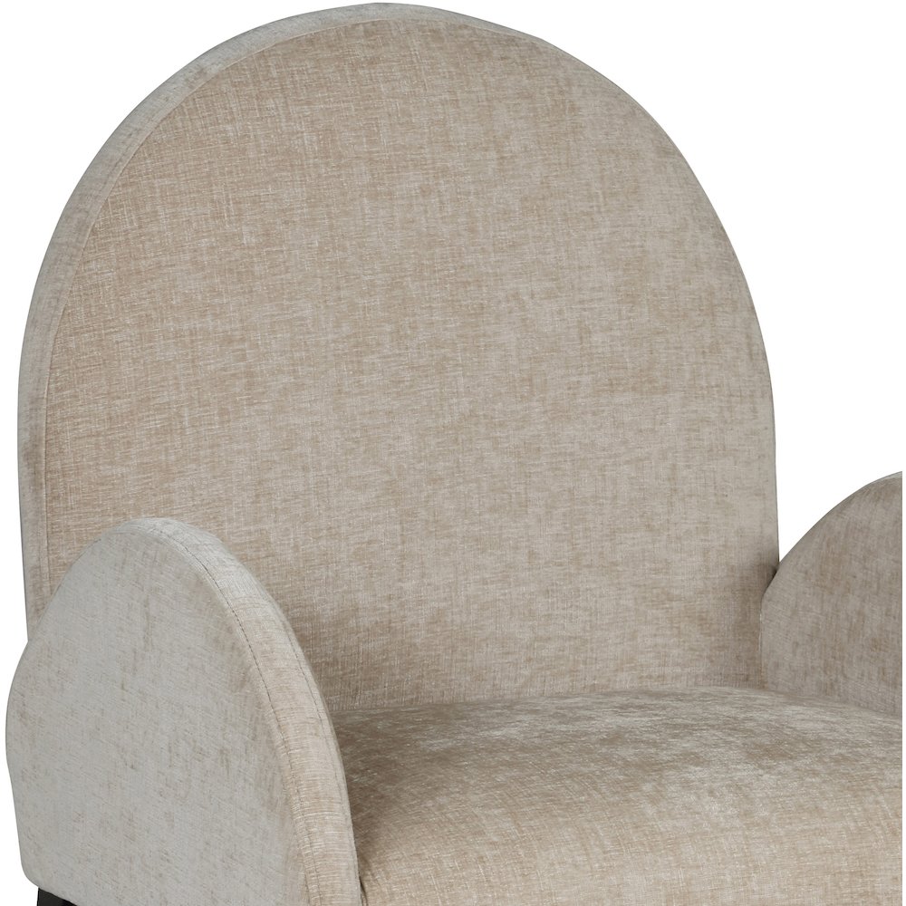 Waldorf Beige Chenille Fabric Dining Chair. Picture 5