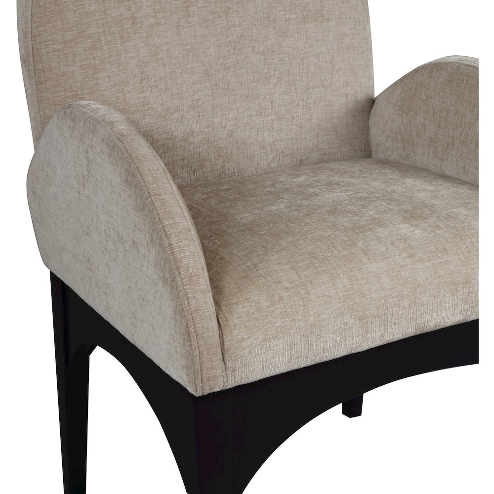 Waldorf Beige Chenille Fabric Dining Chair. Picture 6