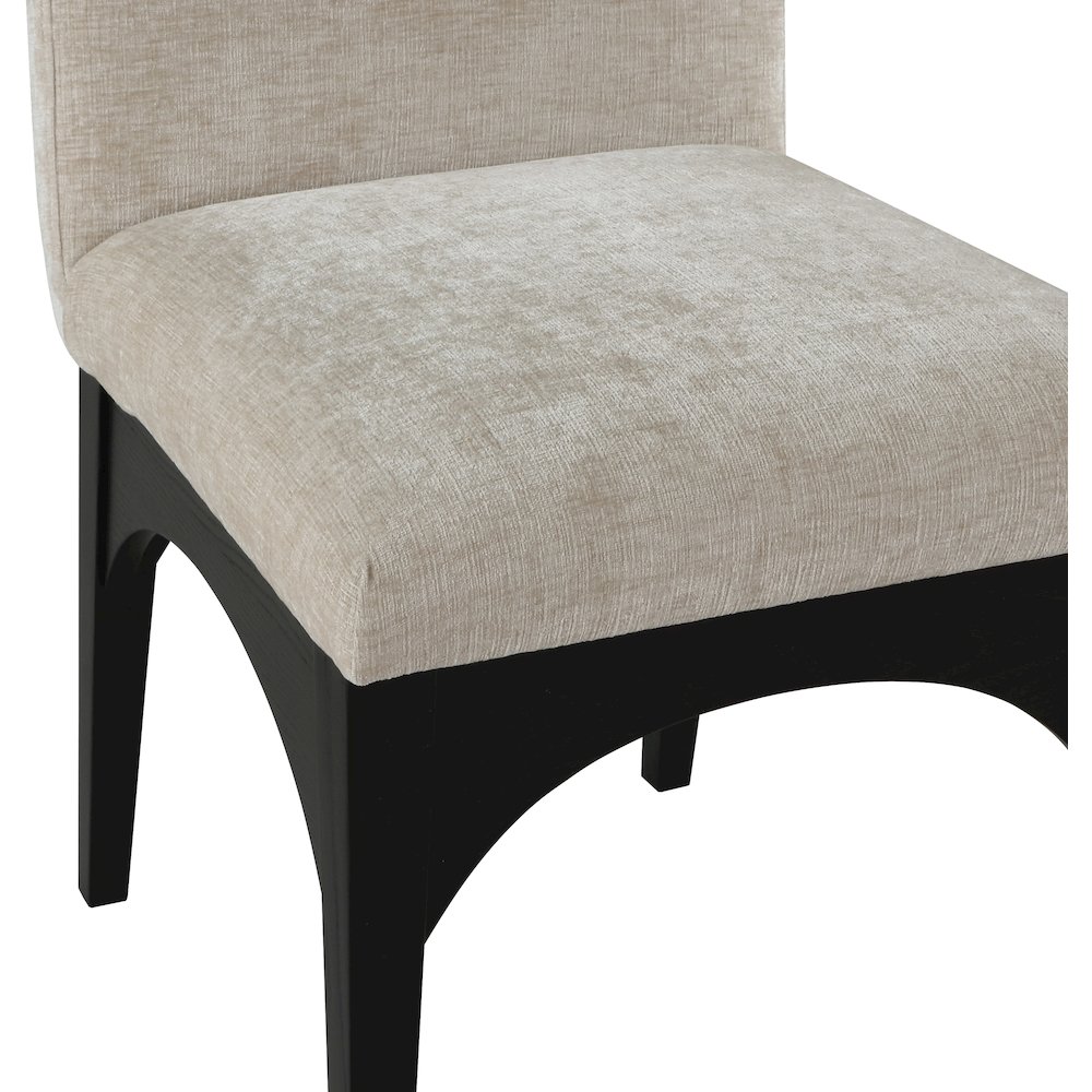 Waldorf Beige Chenille Fabric Dining Chair. Picture 5