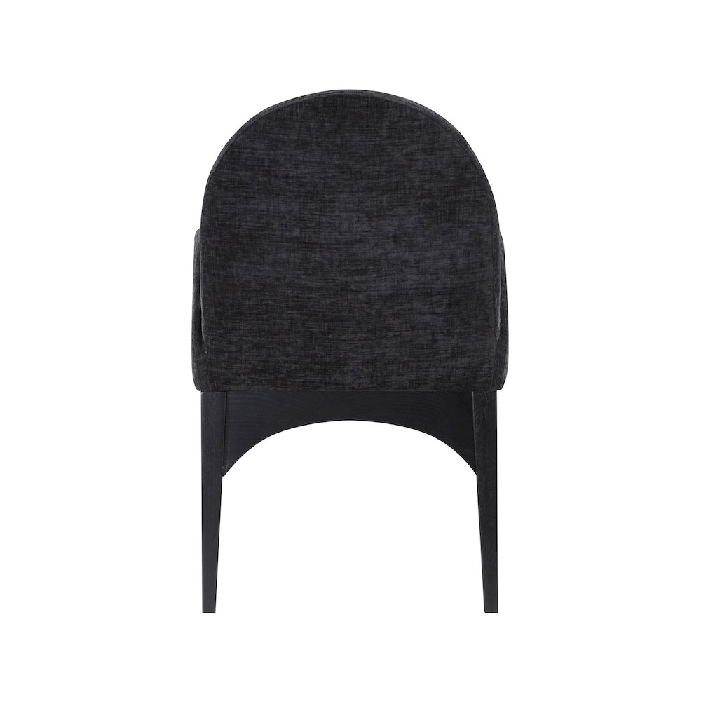 Waldorf Black Chenille Fabric Dining Chair. Picture 2