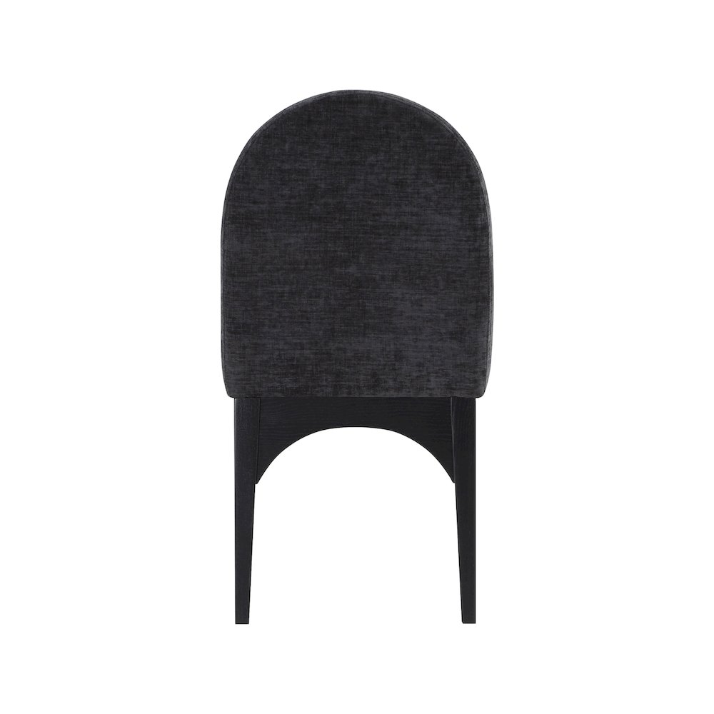 Waldorf Black Chenille Fabric Dining Chair. Picture 2