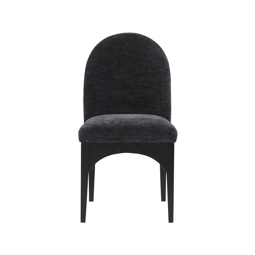 Waldorf Black Chenille Fabric Dining Chair. Picture 3