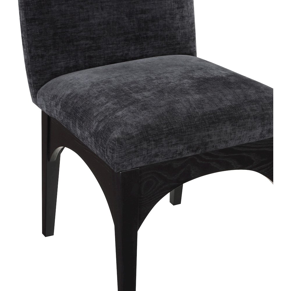 Waldorf Black Chenille Fabric Dining Chair. Picture 5