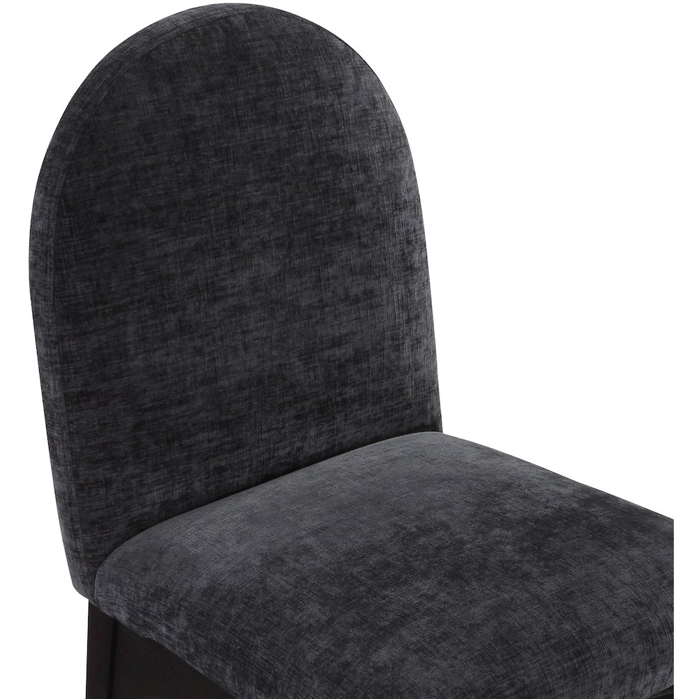 Waldorf Black Chenille Fabric Dining Chair. Picture 6
