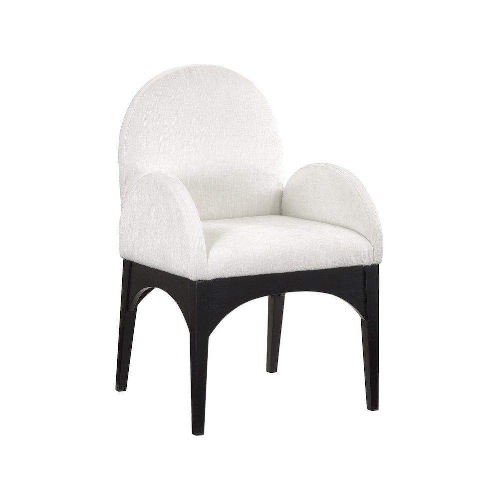 Waldorf Cream Chenille Fabric Dining Chair. Picture 1