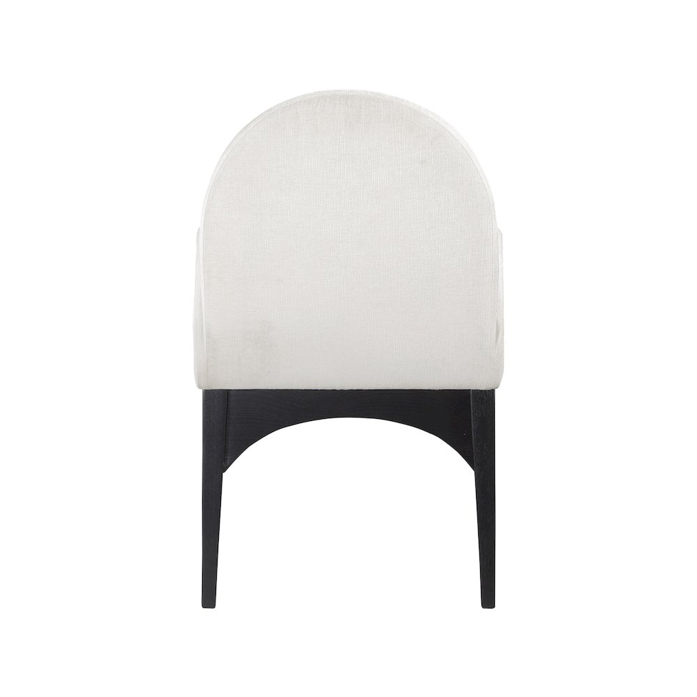Waldorf Cream Chenille Fabric Dining Chair. Picture 2