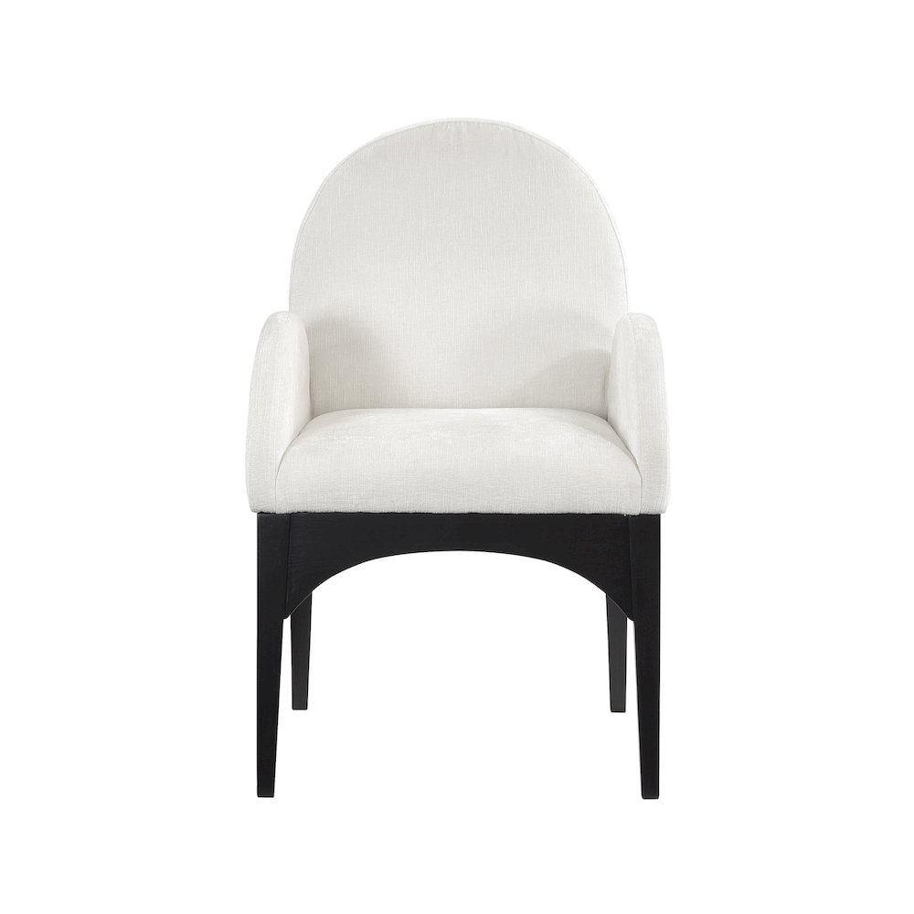 Waldorf Cream Chenille Fabric Dining Chair. Picture 3