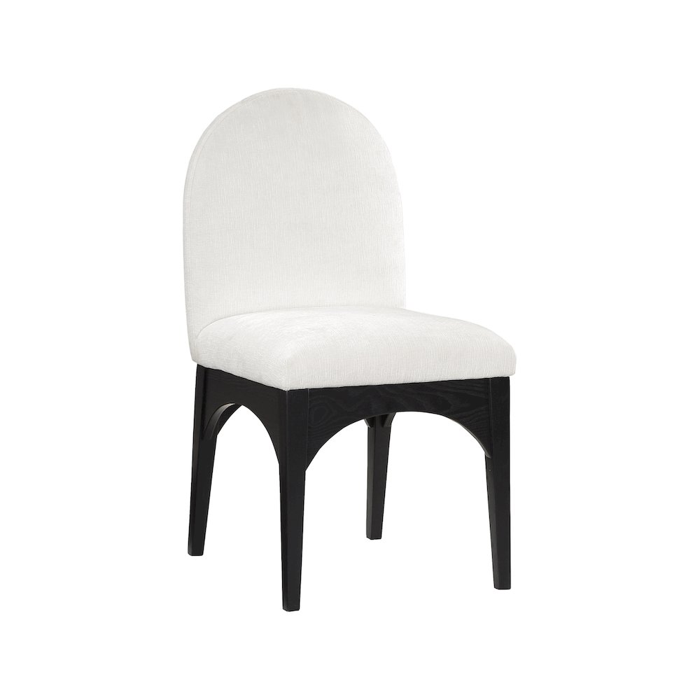 Waldorf Cream Chenille Fabric Dining Chair. Picture 1