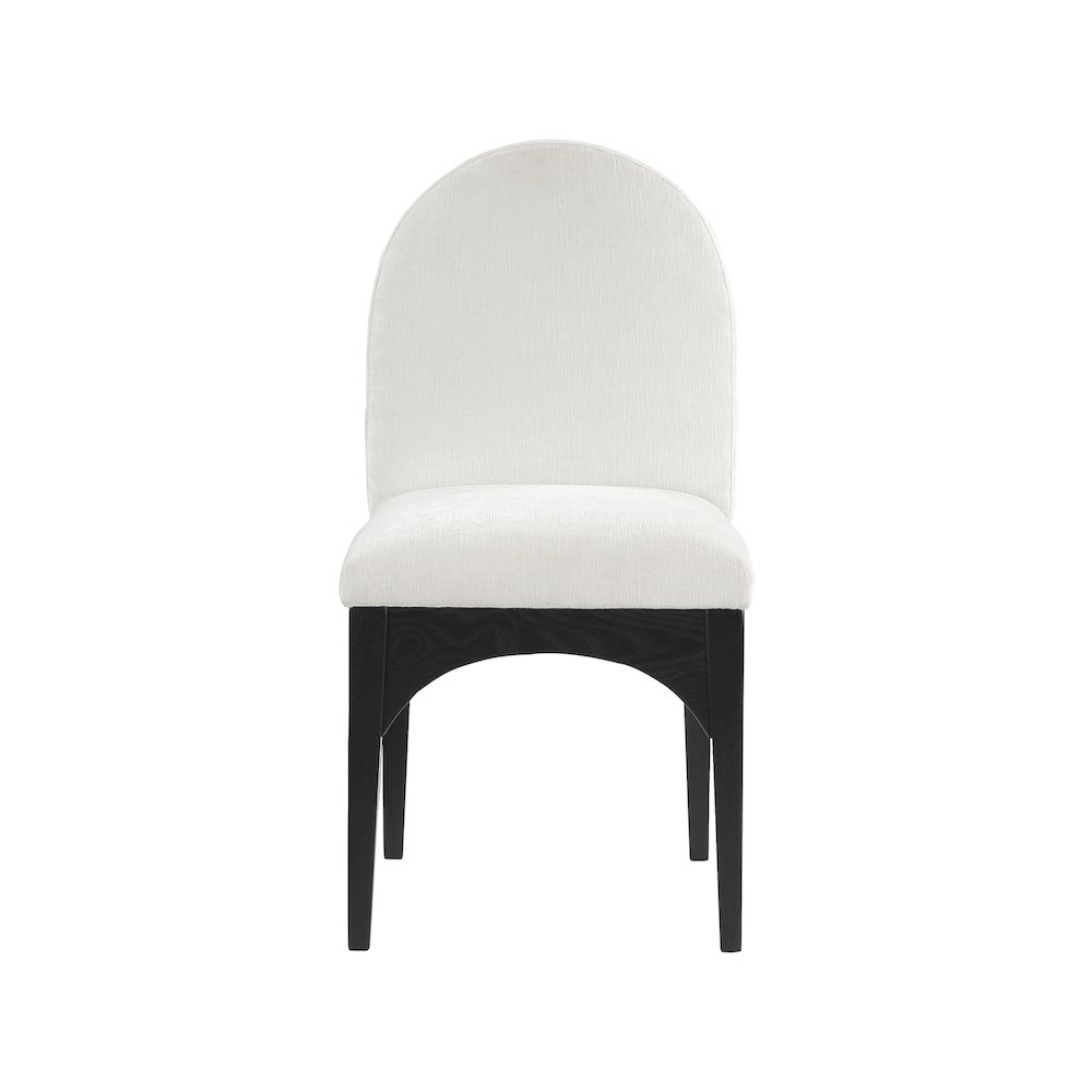 Waldorf Cream Chenille Fabric Dining Chair. Picture 3
