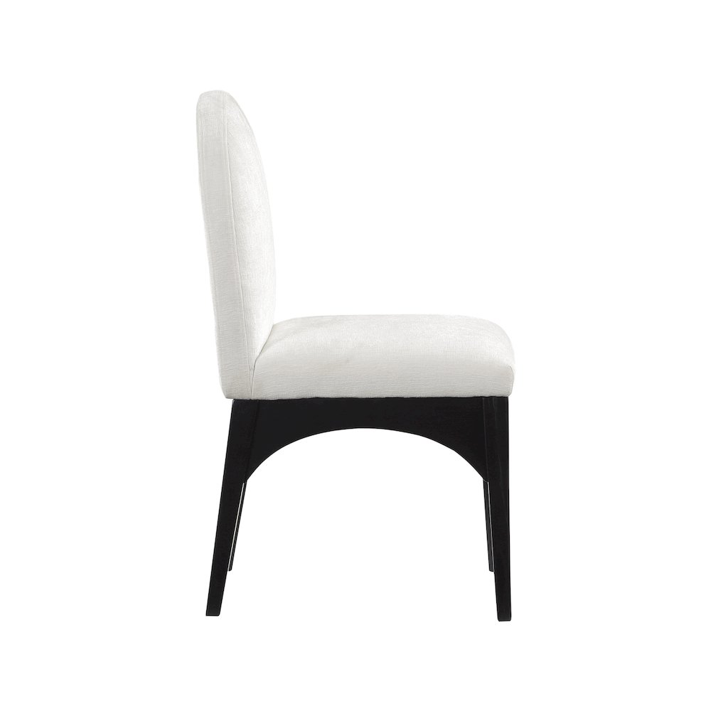 Waldorf Cream Chenille Fabric Dining Chair. Picture 4