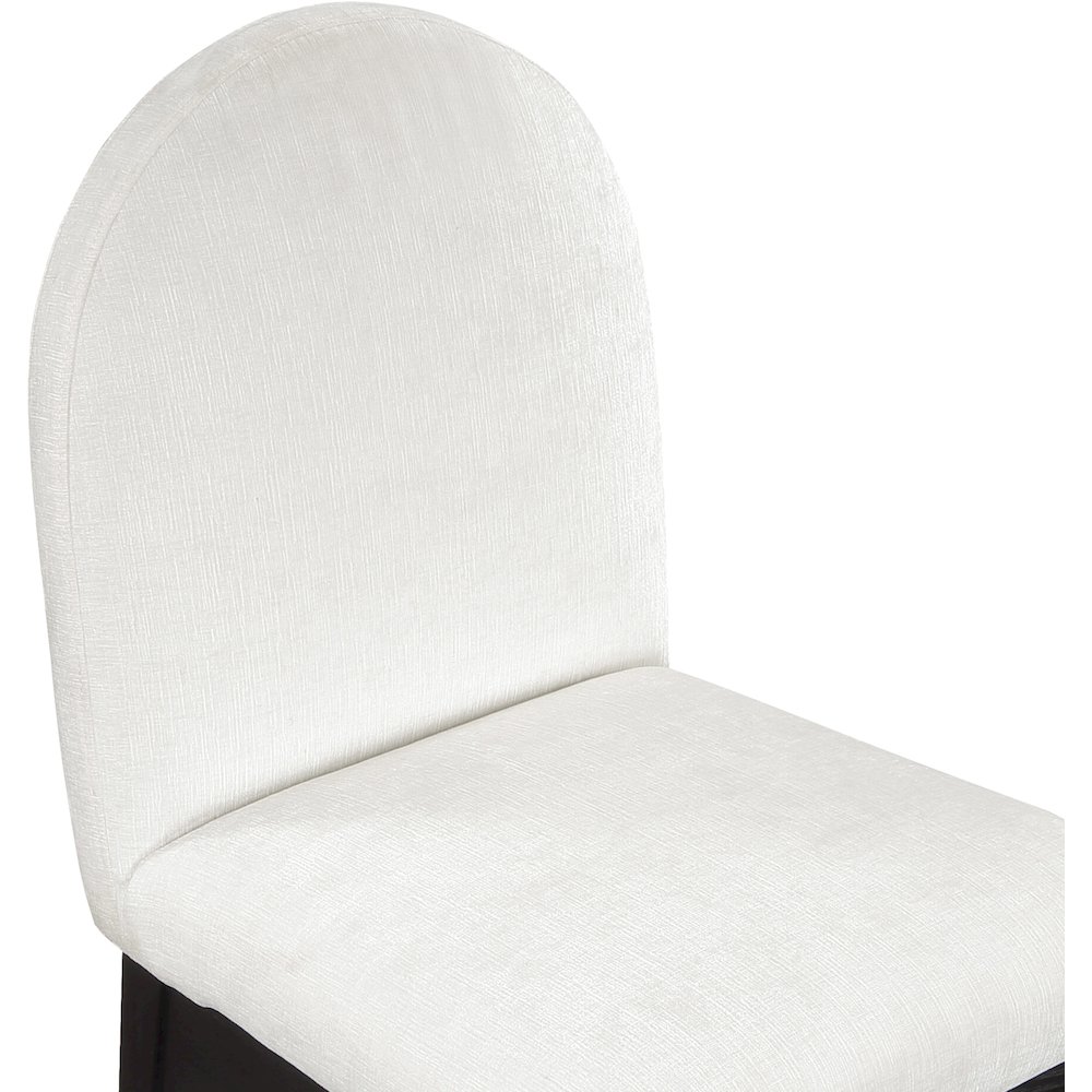 Waldorf Cream Chenille Fabric Dining Chair. Picture 6