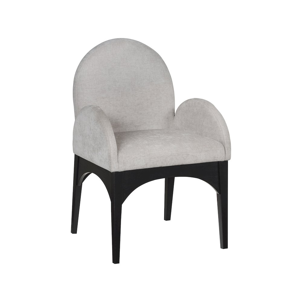 Waldorf Grey Chenille Fabric Dining Chair. Picture 1