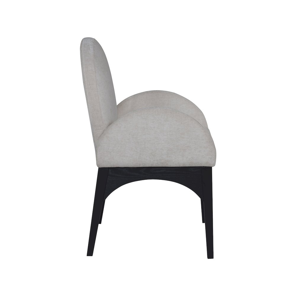 Waldorf Grey Chenille Fabric Dining Chair. Picture 4