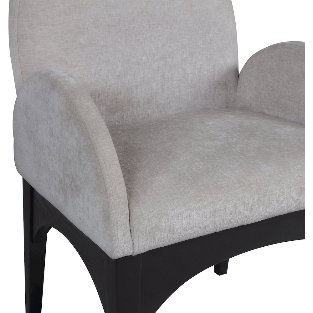 Waldorf Grey Chenille Fabric Dining Chair. Picture 6