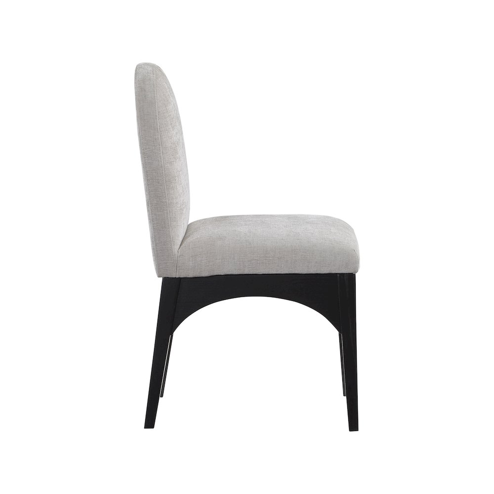 Waldorf Grey Chenille Fabric Dining Chair. Picture 4