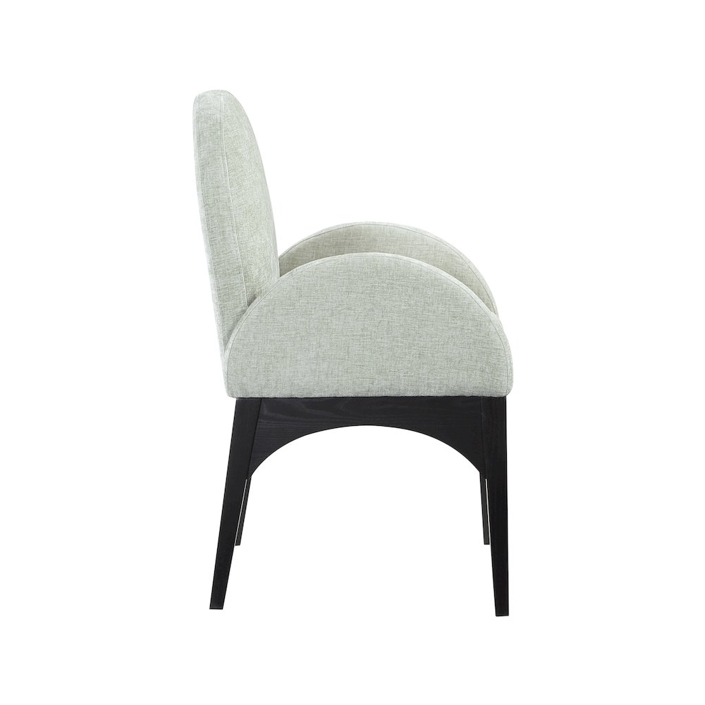 Waldorf Mint Chenille Fabric Dining Chair. Picture 4
