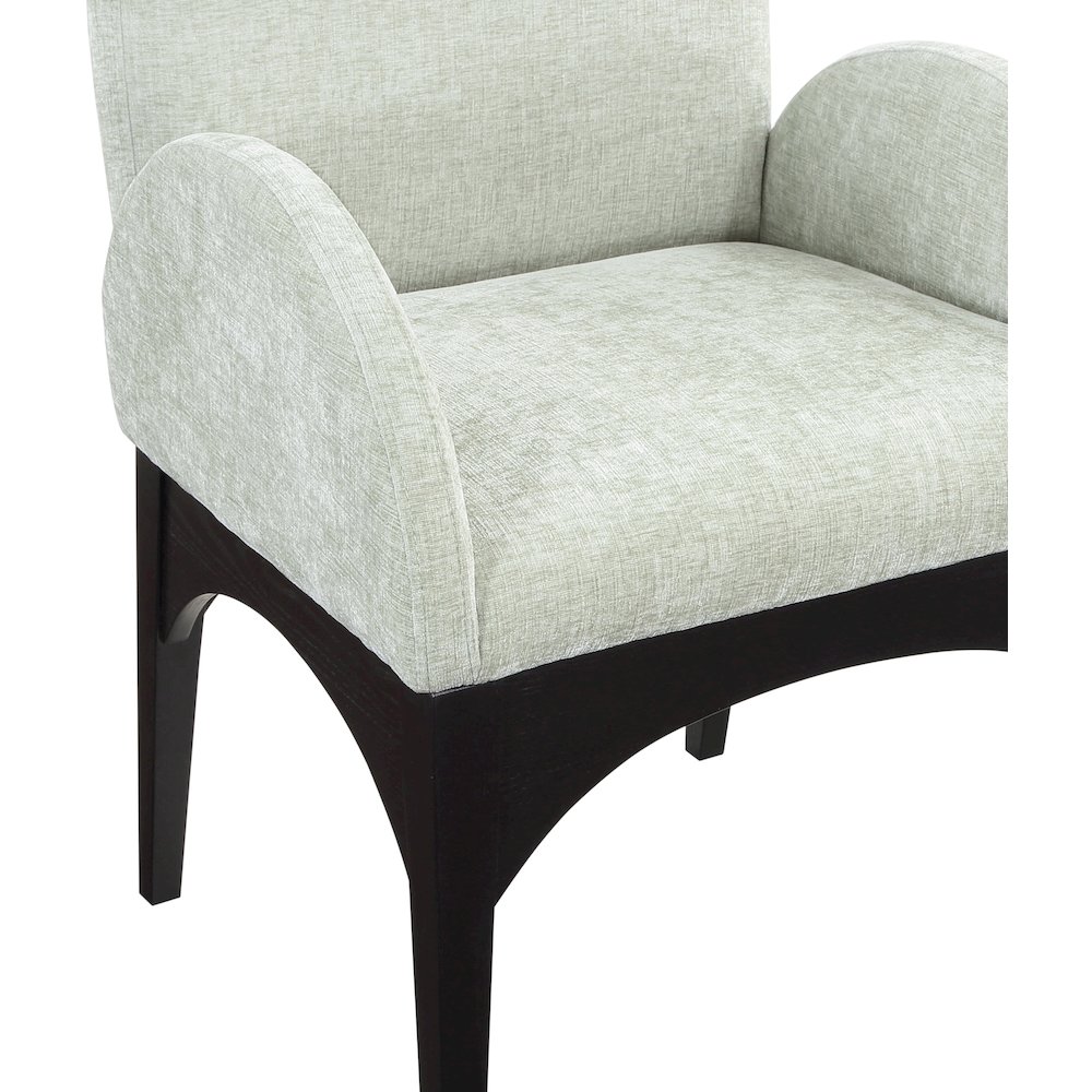 Waldorf Mint Chenille Fabric Dining Chair. Picture 6