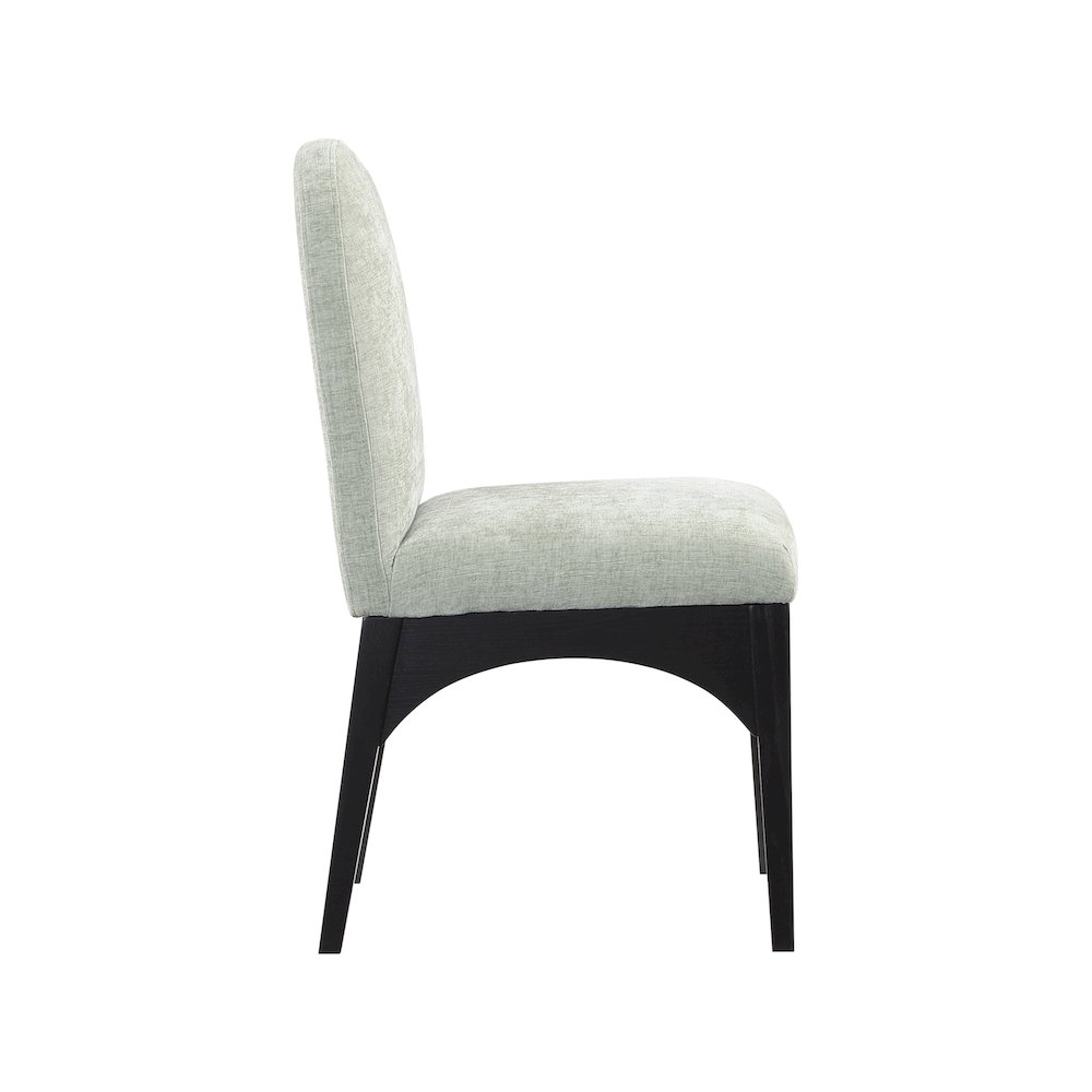 Waldorf Mint Chenille Fabric Dining Chair. Picture 4