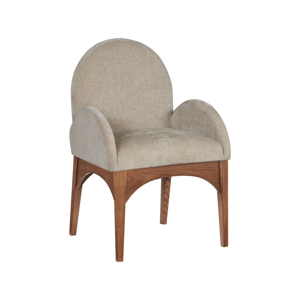 Waldorf Beige Chenille Fabric Dining Chair. Picture 1