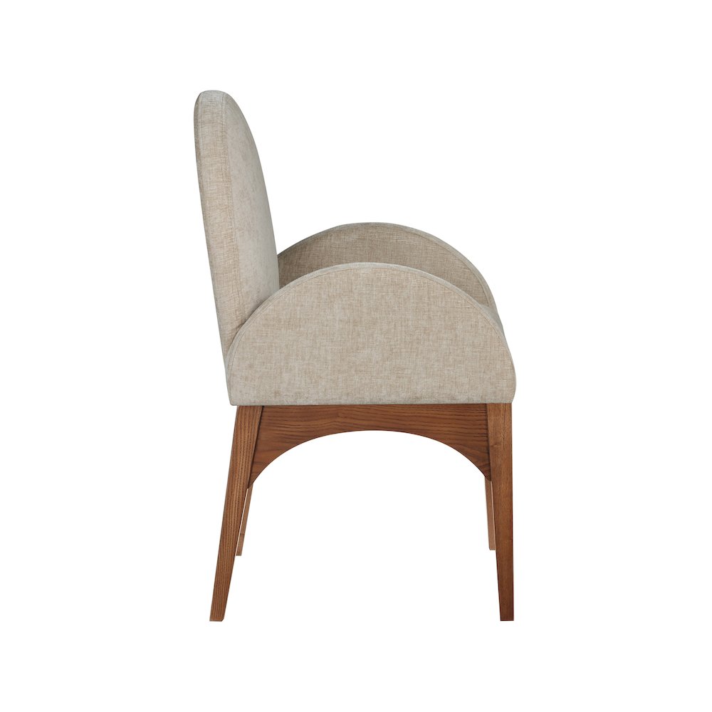 Waldorf Beige Chenille Fabric Dining Chair. Picture 4