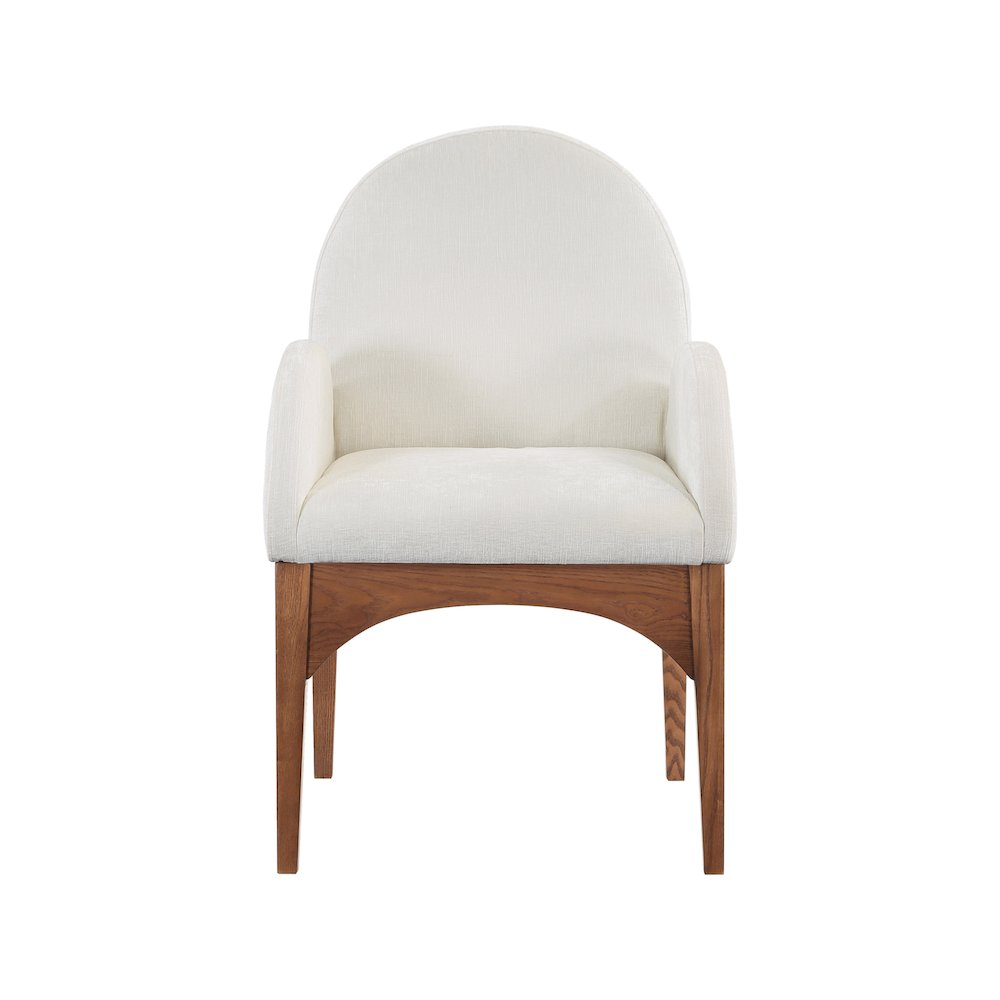 Waldorf Cream Chenille Fabric Dining Chair. Picture 3