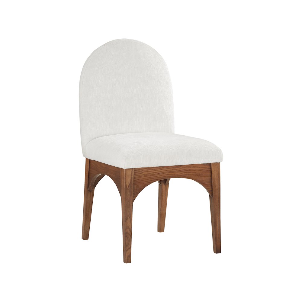 Waldorf Cream Chenille Fabric Dining Chair. Picture 1