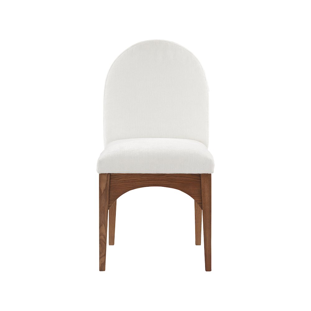 Waldorf Cream Chenille Fabric Dining Chair. Picture 3