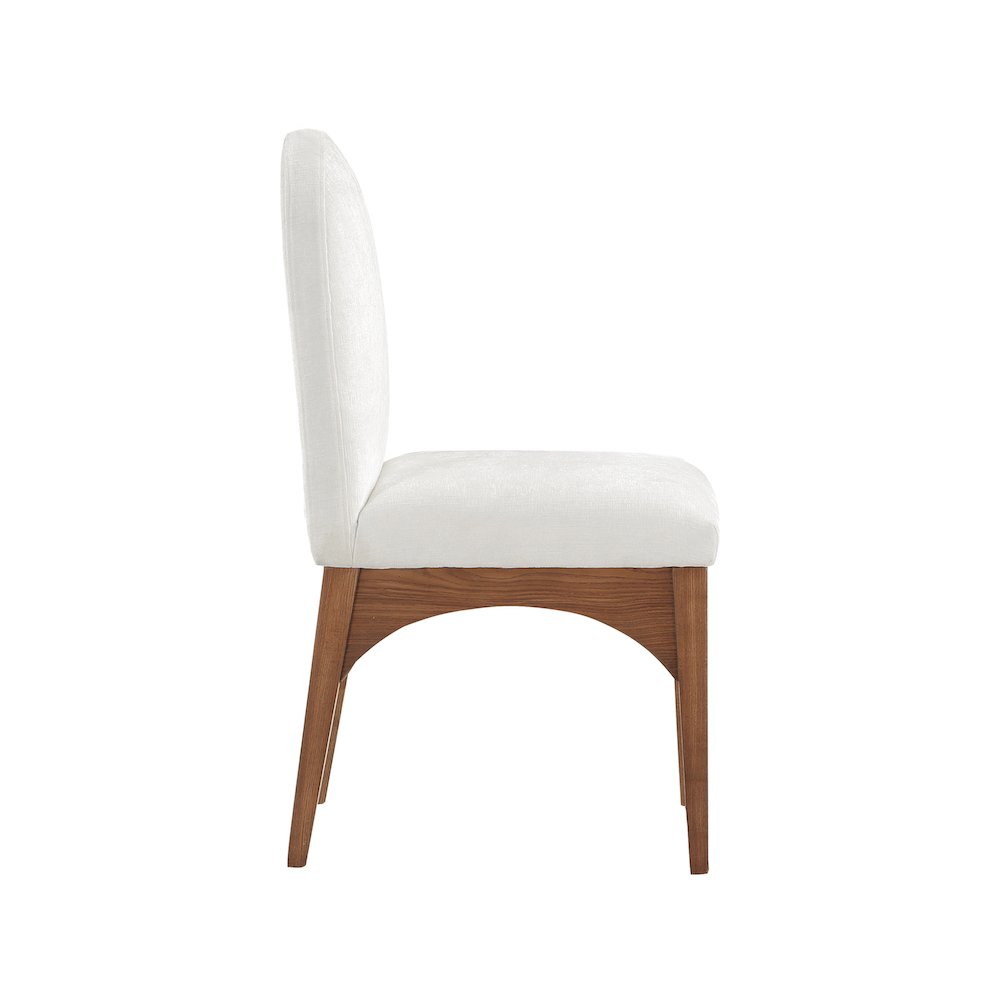 Waldorf Cream Chenille Fabric Dining Chair. Picture 4