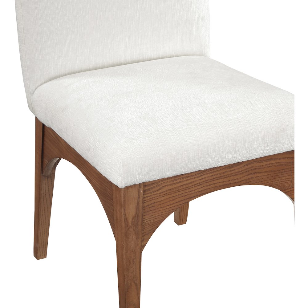 Waldorf Cream Chenille Fabric Dining Chair. Picture 5