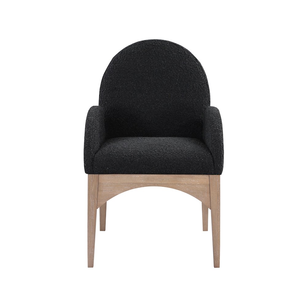 Waldorf Black Boucle Fabric Dining Chair. Picture 2