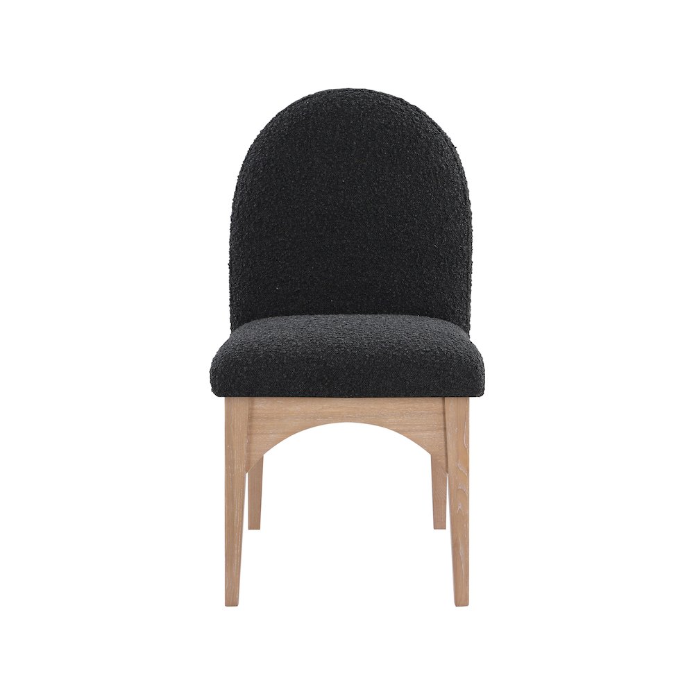 Waldorf Black Boucle Fabric Dining Chair. Picture 3