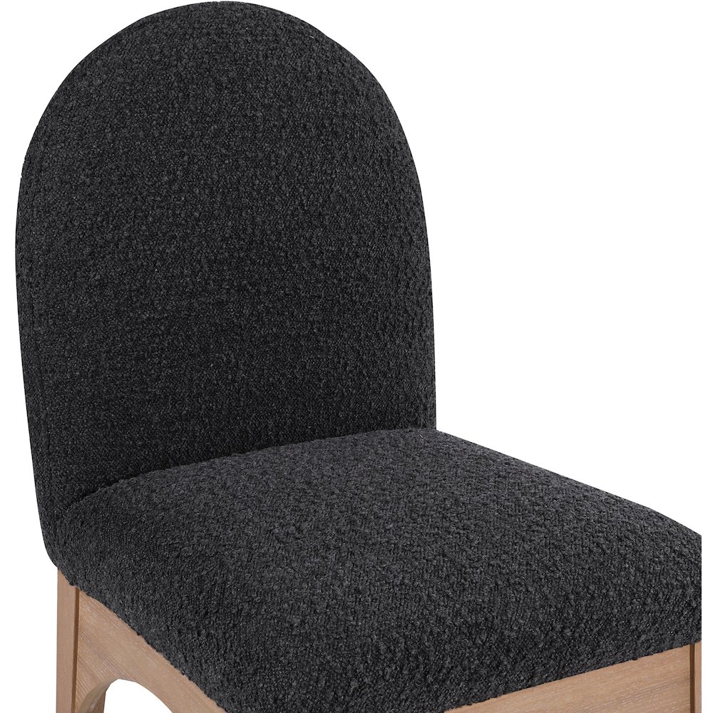 Waldorf Black Boucle Fabric Dining Chair. Picture 5