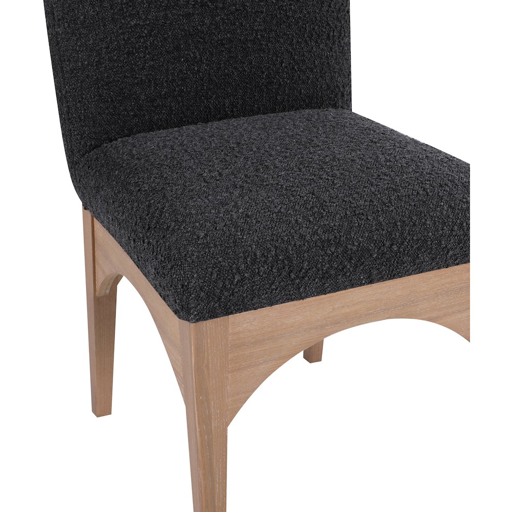Waldorf Black Boucle Fabric Dining Chair. Picture 6