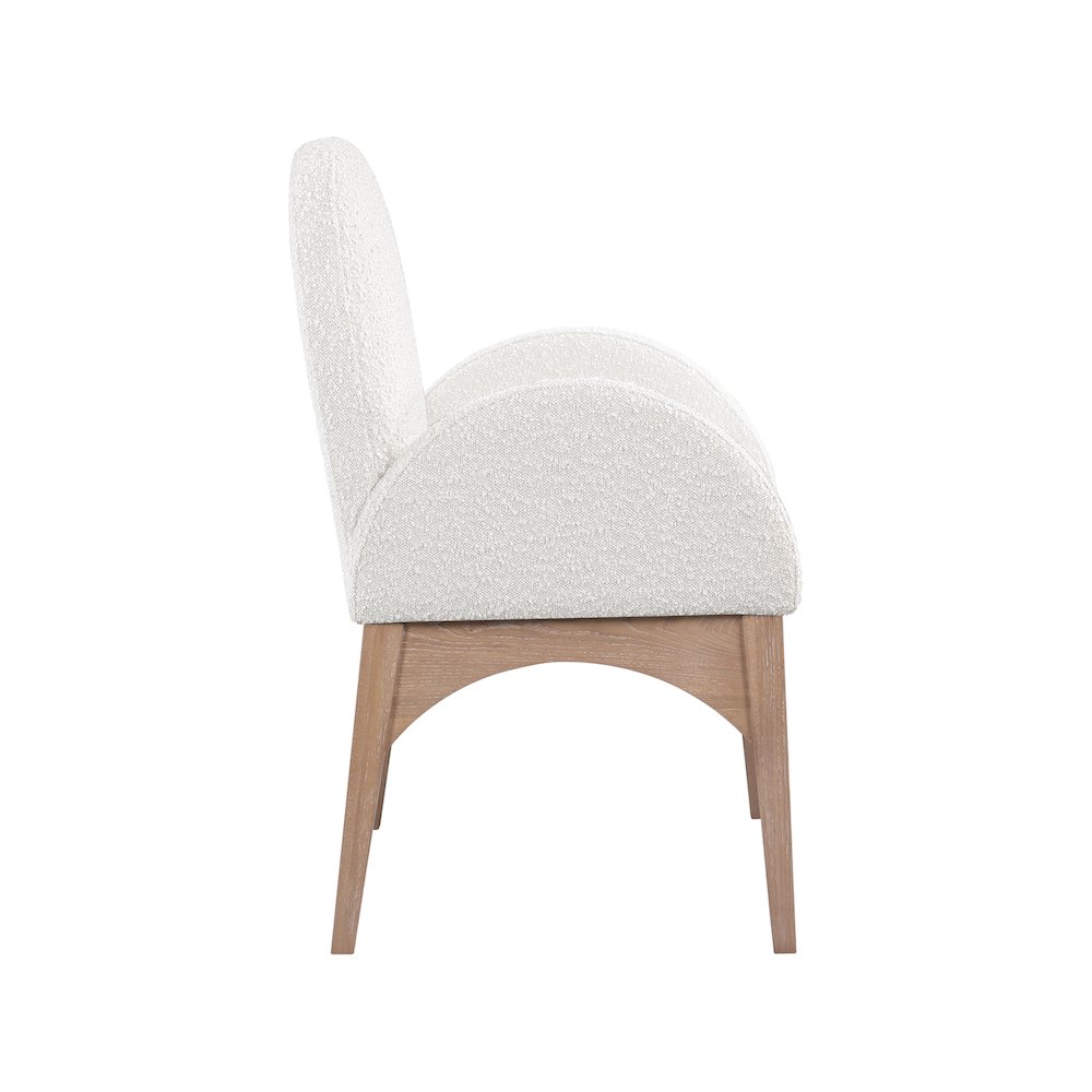Waldorf Cream Boucle Fabric Dining Chair. Picture 3