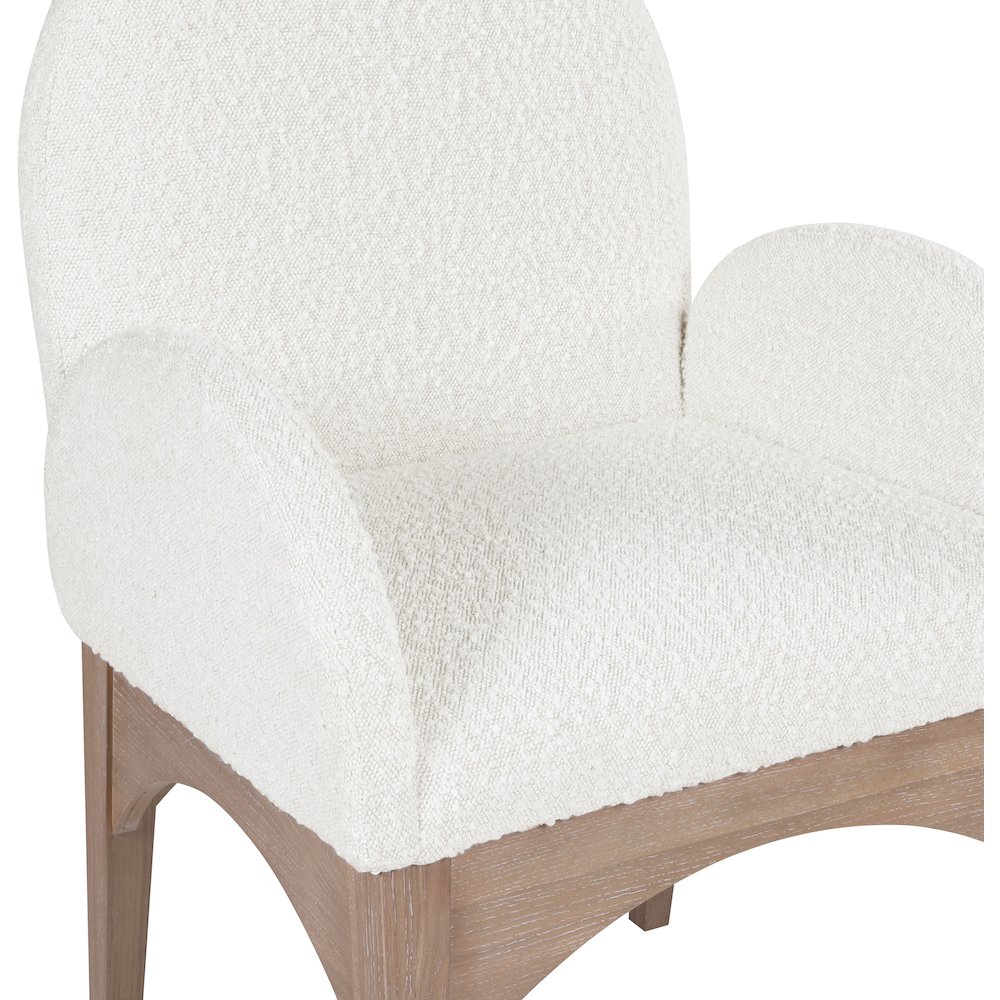 Waldorf Cream Boucle Fabric Dining Chair. Picture 5